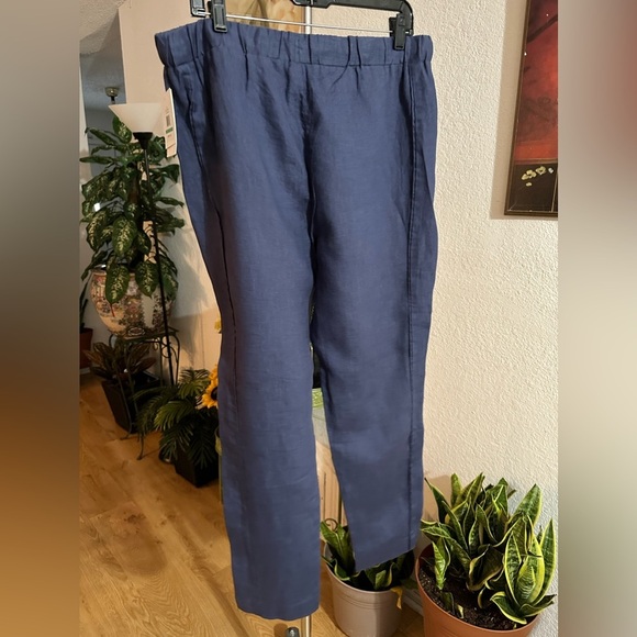 Ellen Tracy linen pants size L - Picture 3 of 8